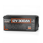 Humsienk 12V 300Ah Bluetooth LiFePO4 Battery with 200A BMS