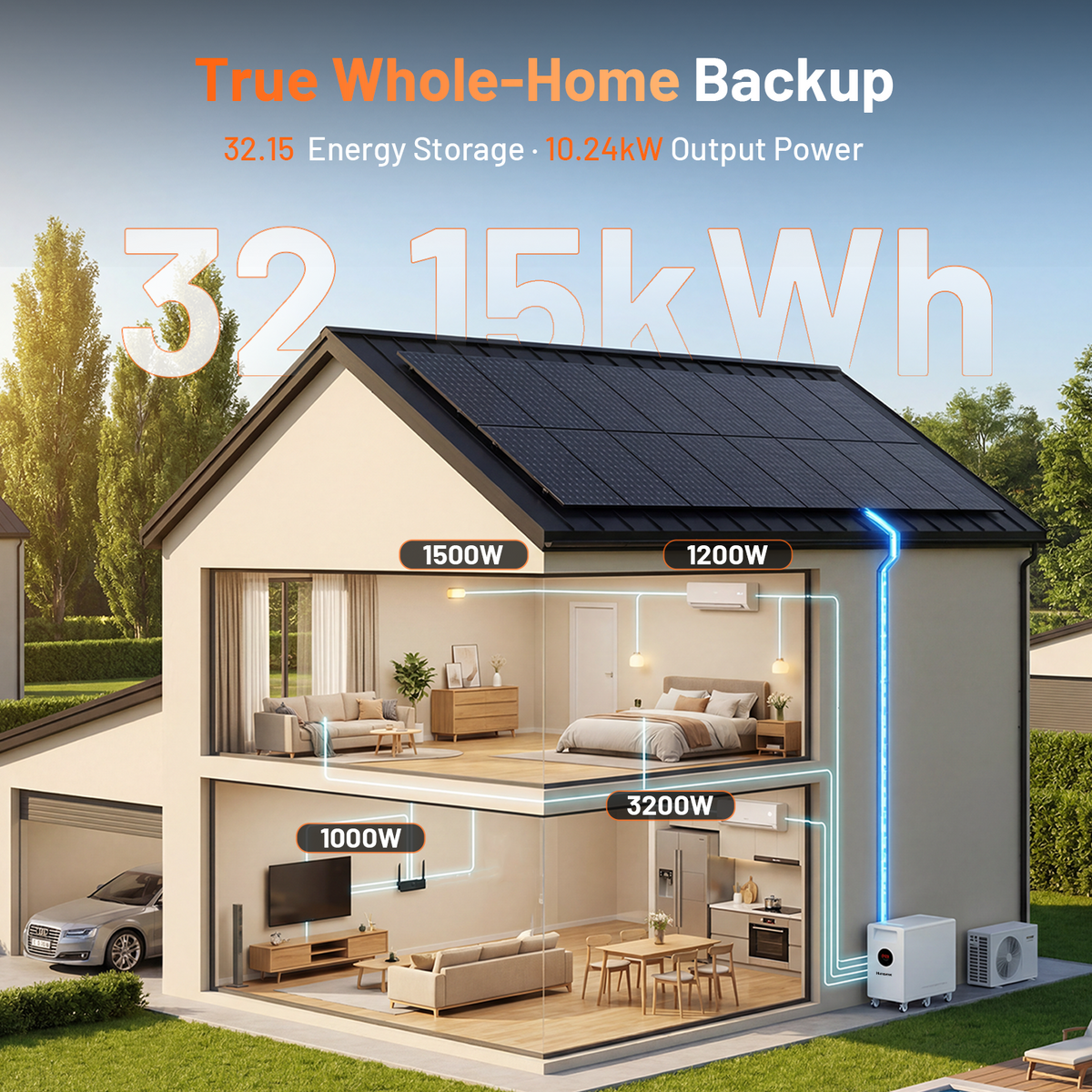📌Local Pickup Humsienk HAVEN 48V 628Ah 32kWh Floor Standing Home Battery
