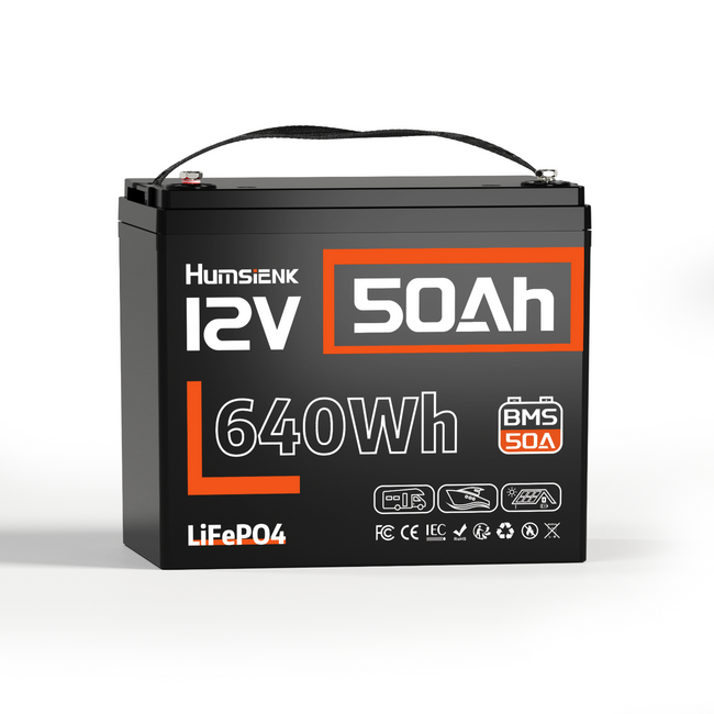 📌Local Pickup【Pre-order】Humsienk - 12V 50Ah LiFePO4 Battery