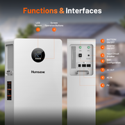 Humsienk 5kVA All-in-One Solar Inverter with 5.12kWh LiFePO4 Battery & MPPT