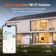 Humsienk 5kVA All-in-One Solar Inverter with 5.12kWh LiFePO4 Battery & MPPT