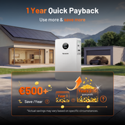 Humsienk 5kVA All-in-One Solar Inverter with 5.12kWh LiFePO4 Battery & MPPT