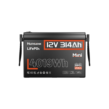 Humsienk - 12V 314Ah Mini LiFePO4 Battery with 200A BMS