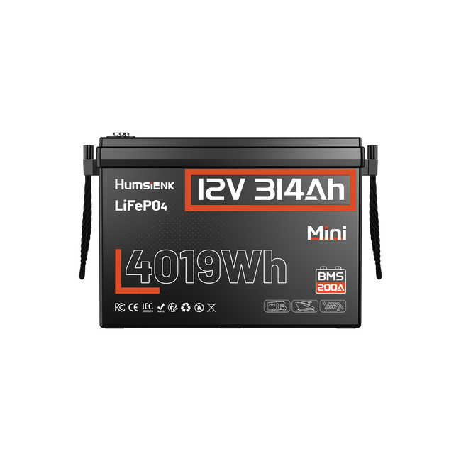 Humsienk - 12V 314Ah Mini LiFePO4 Battery with 200A BMS