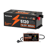 Humsienk 48V (51.2V) 100Ah LiFePO₄ Battery Kit for Golf Carts & 48V Ride-On Mowers – 200A BMS & Bluetooth