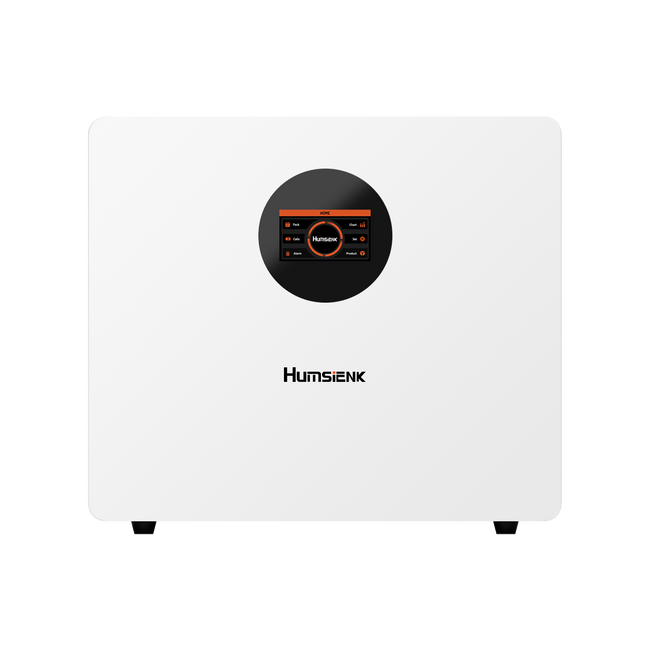 Humsienk -Humsienk 48V (51.2V) 100Ah 5.12kWh Wall-Mount Bluetooth LiFePO4 Battery with 100A BMS & 3A Active Balancing