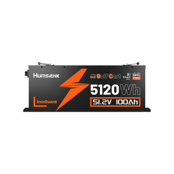 Humsienk 48V (51.2V) 100Ah LiFePO₄ Battery Kit for Golf Carts & 48V Ride-On Mowers – 200A BMS & Bluetooth