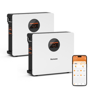 Humsienk -Humsienk 48V (51.2V) 100Ah 5.12kWh Wall-Mount Bluetooth LiFePO4 Battery with 100A BMS & 3A Active Balancing