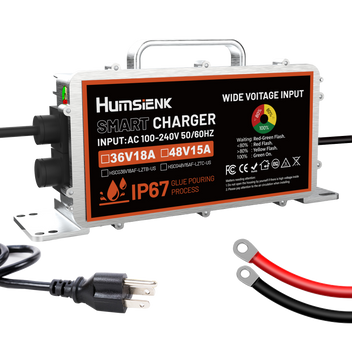 Humsienk - 48V (58.4V) 15A LiFePO4 Battery Charger