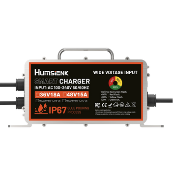 Humsienk - 48V (58.4V) 15A LiFePO4 Battery Charger