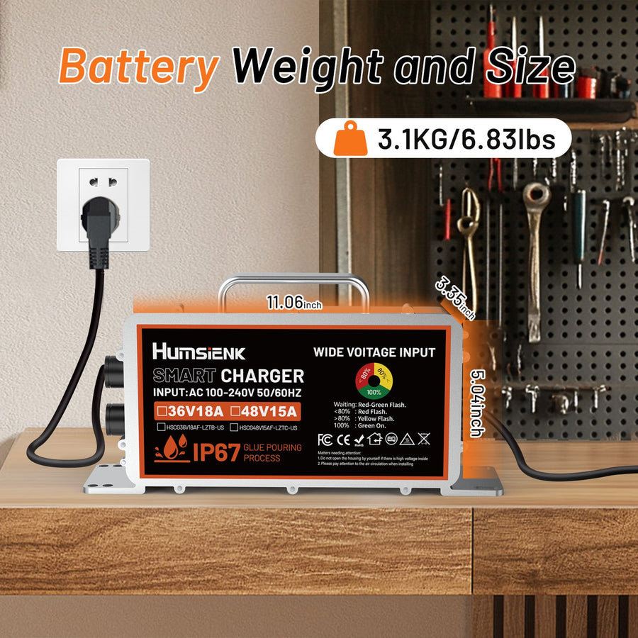 📌Local Pickup Humsienk - 48V (58.4V) 15A LiFePO4 Battery Charger