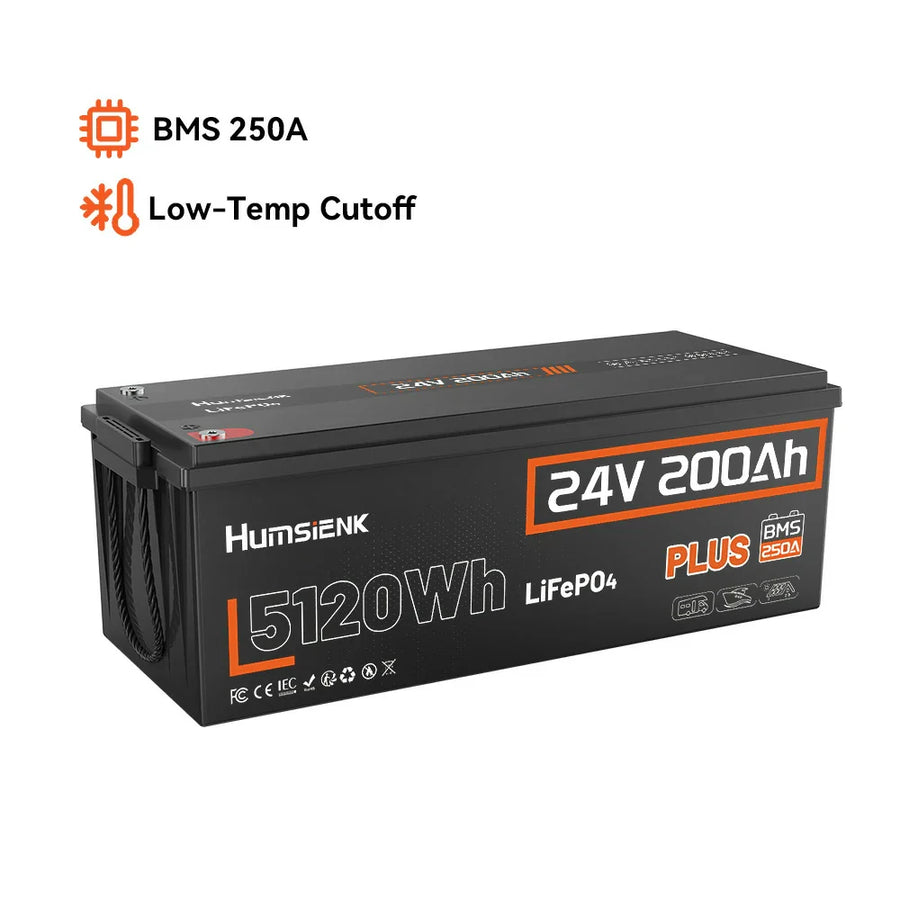 📌Local Pickup Humsienk 24V 200Ah Plus 5120Wh LiFePO4 Battery for RV & Marine