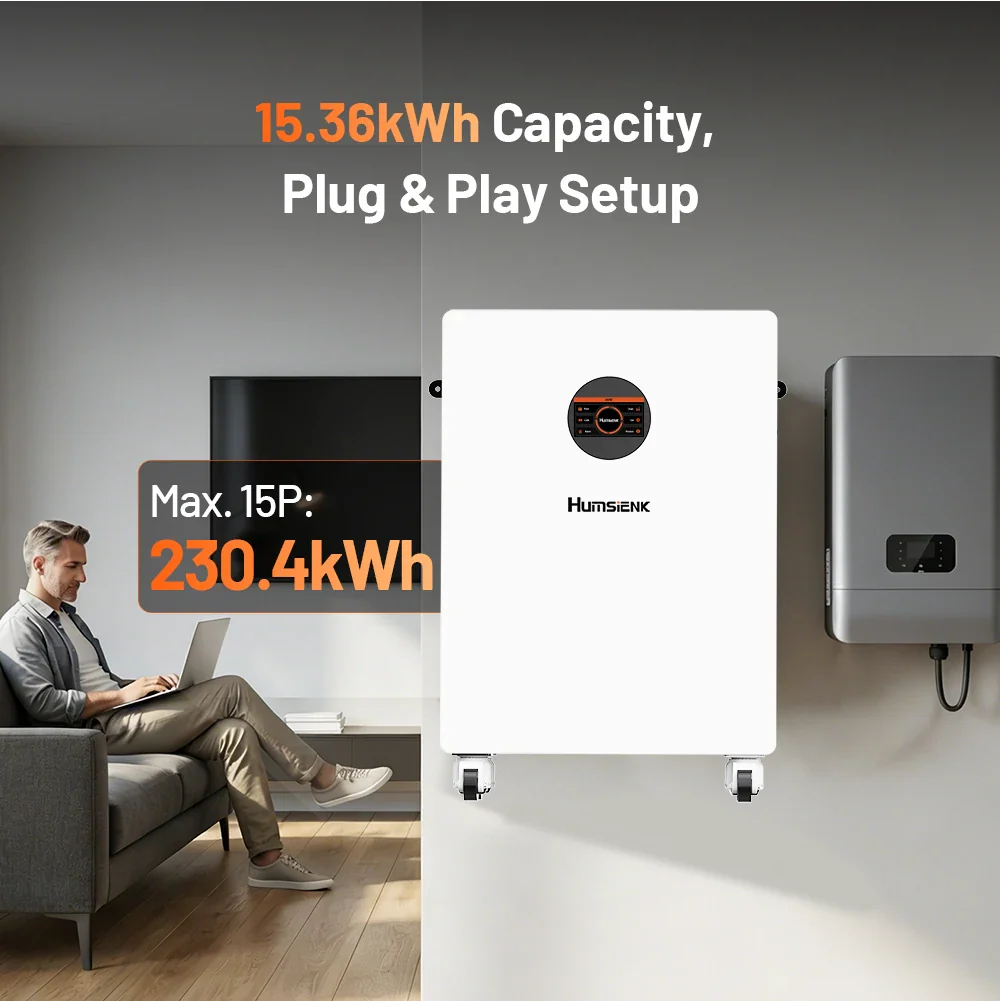 Humsienk_48V_300Ah_Wall_Mounted_LiFePO4_Battery_Plug_Play_Setup