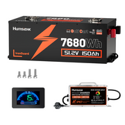 Humsienk 48V (51.2V) 100Ah LiFePO₄ Battery Kit for Golf Carts & 48V Ride-On Mowers – 200A BMS & Bluetooth